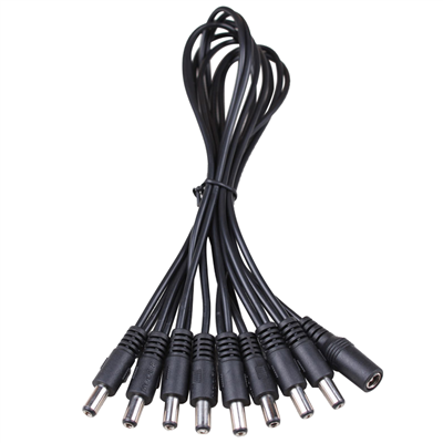 Cable de conexión en cadena con 8 conectores rectos Mooer PDC-8S