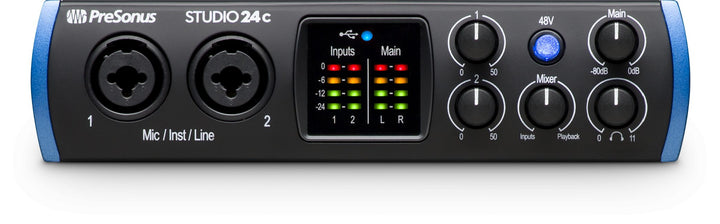 Interface audio USB-C PreSonus Studio 24c