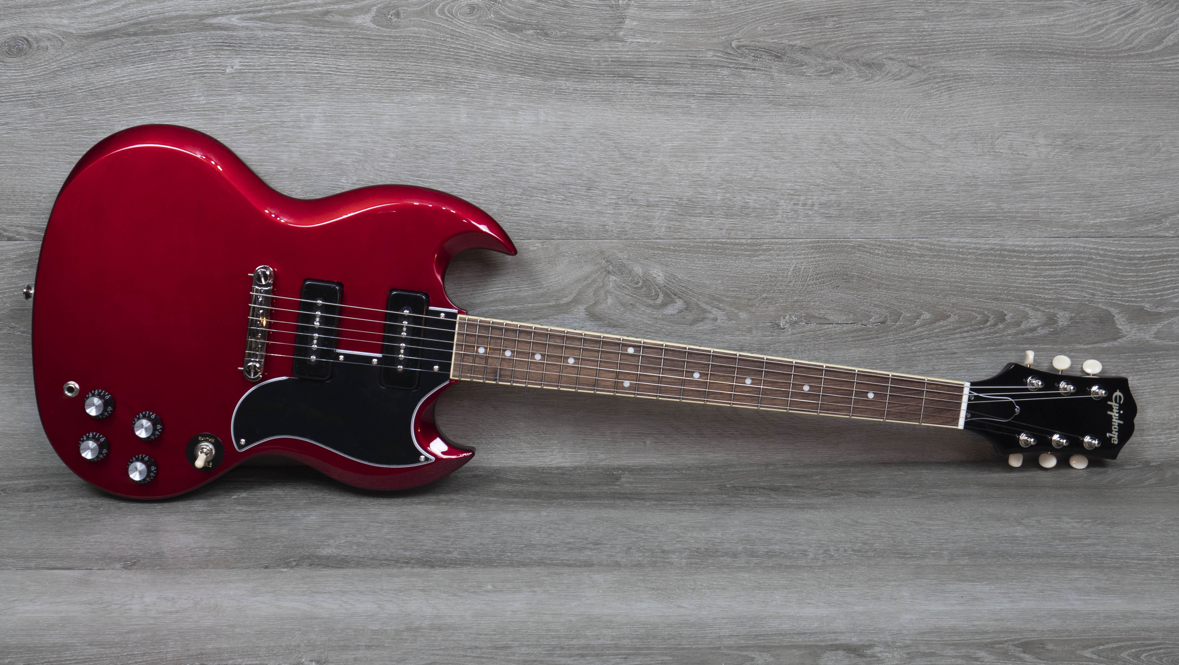 Epiphone SG Special P-90, Sparkling Burgundy – A Strings