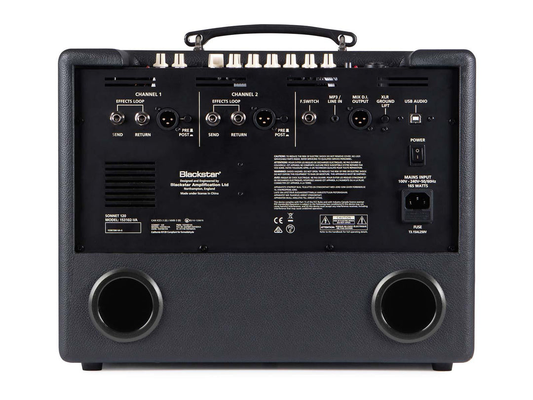 Blackstar Sonnet 120W Acoustic Amplifier w/ Bluetooth - A Strings