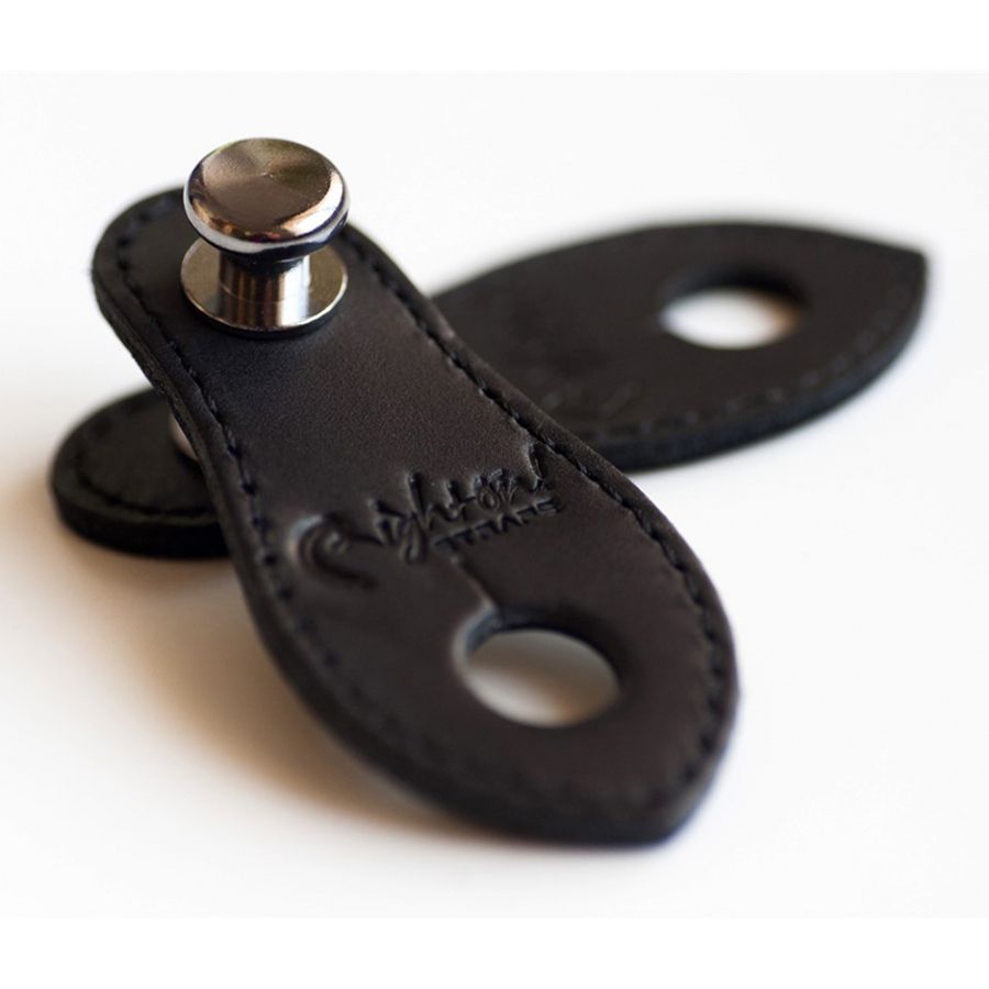 RightOn! Endpin Jack Straplink Acoustic Guitar Strap Button, Black