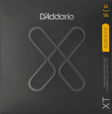 D'Addario XT Coated Acoustic String Set, Phosphor Bronze, Bluegrass .012-.056 - A Strings