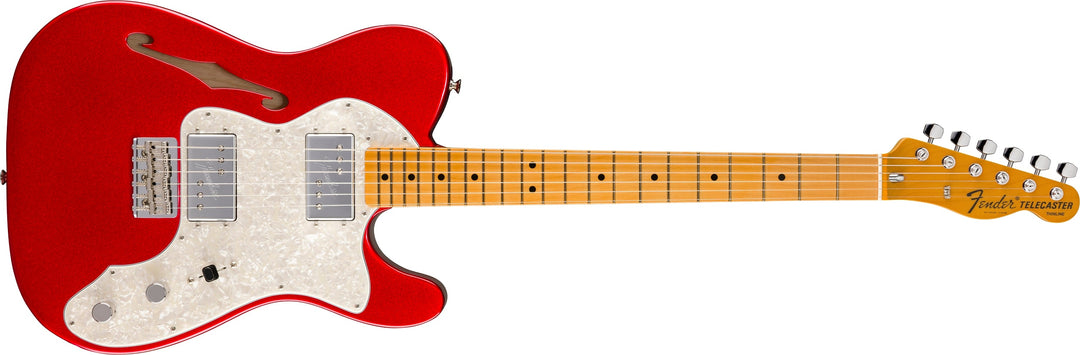 Fender American Vintage II 1972 Telecaster Thinline, Maple Fingerboard, Candy Apple Red
