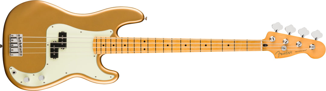 Fender 75th Anniversary Player II Precision Bass, Maple Fingerboard, Aztec Gold