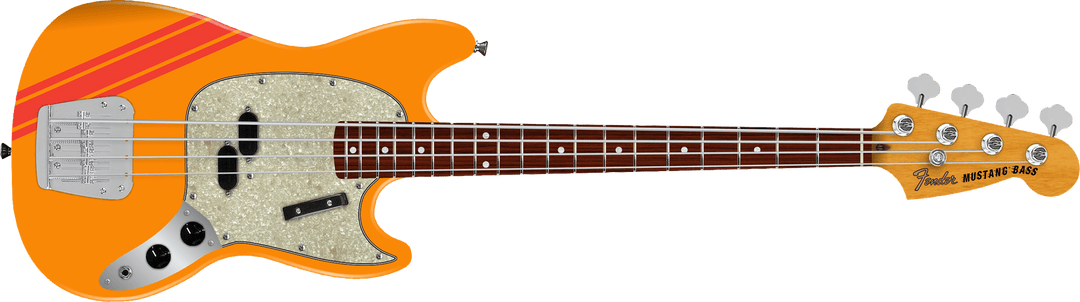Fender Vintera II 70s Mustang Bass, Rosewood Fingerboard, Competition Orange