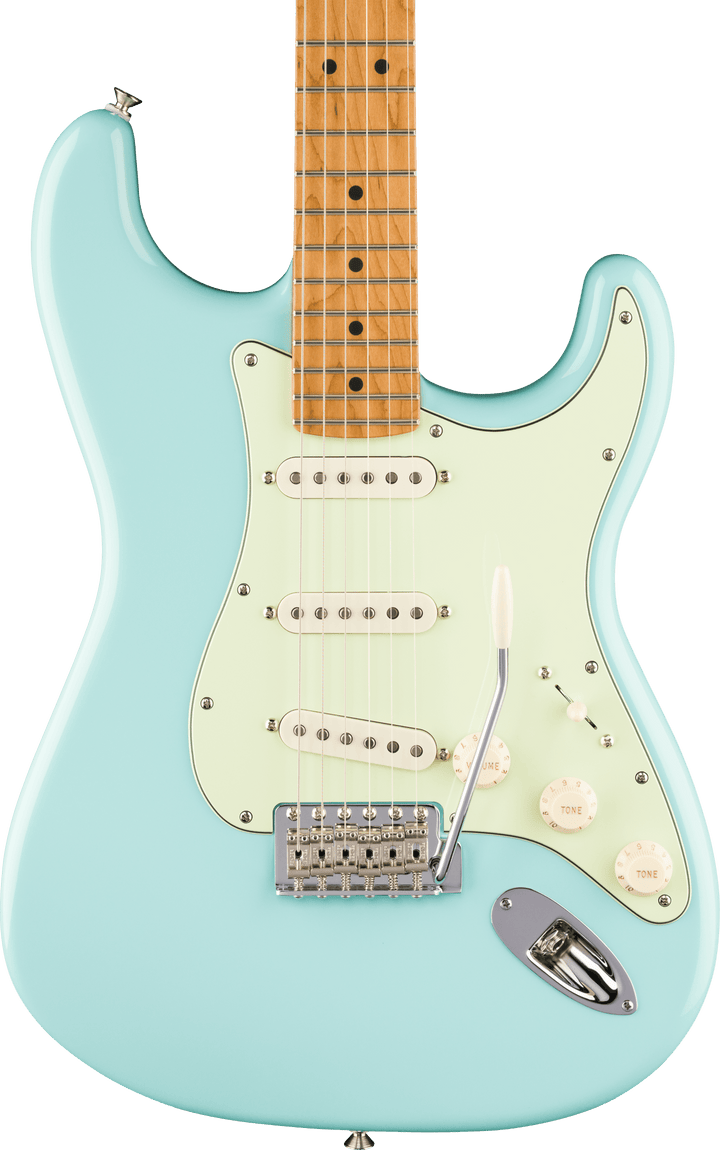 Fender American Professional Classic Stratocaster Daphne Blue - fingerboard