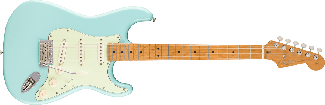 Fender American Professional Classic Stratocaster Daphne Blue - front