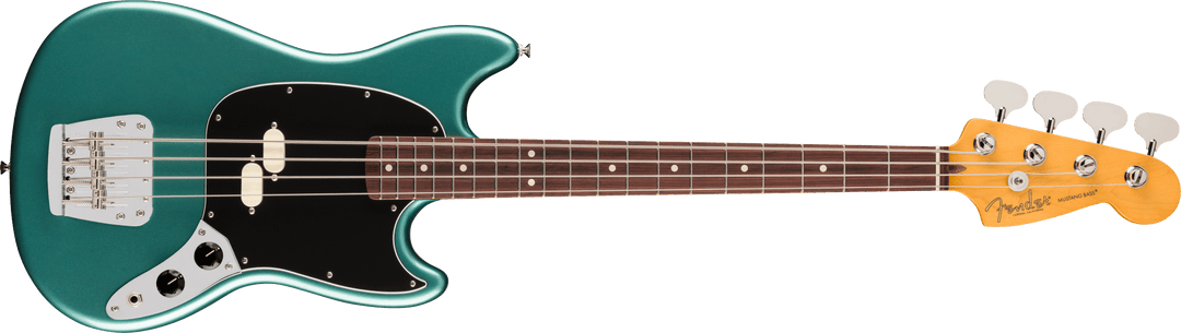Fender American Professional Classic Mustang Bass, Rosewood Fingerboard, Faded Sherwood Green Metallic