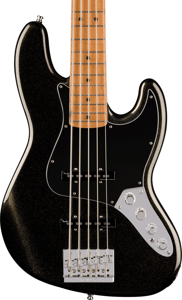 Fender American Ultra II Jazz Bass V Gold Dust - fingerboard