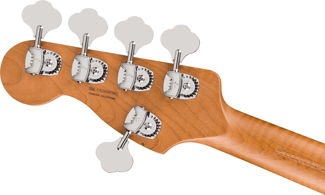 Fender American Ultra II Jazz Bass V Gold Dust - headstock back