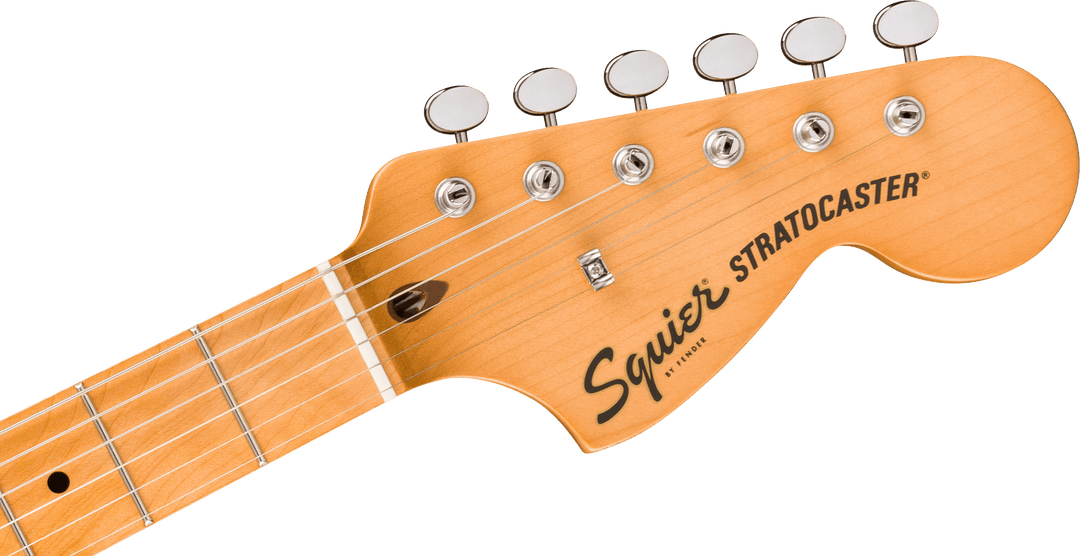 Squier FSR Classic Vibe 70s Stratocaster HSS Oxblood - headstock front