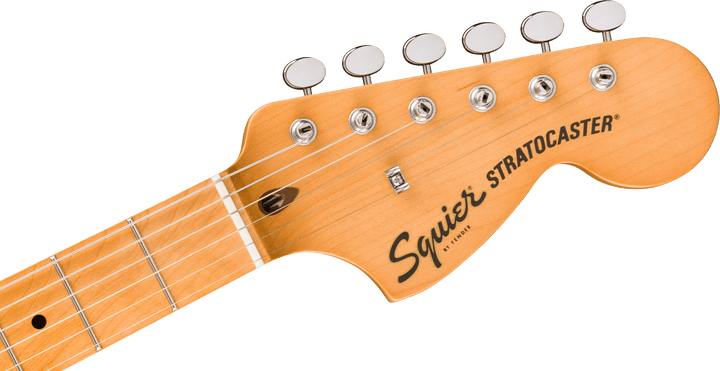 Squier FSR Classic Vibe 70s Stratocaster HSS Oxblood - headstock front