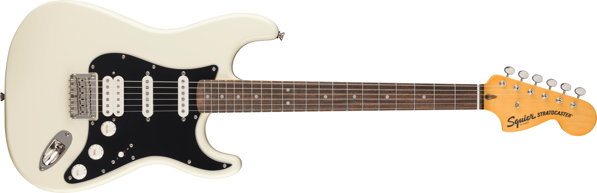 Squier 7 String Squier Classic Vibe '70s Stratocaster HT HSS, Laurel Fingerboard, Blac ...