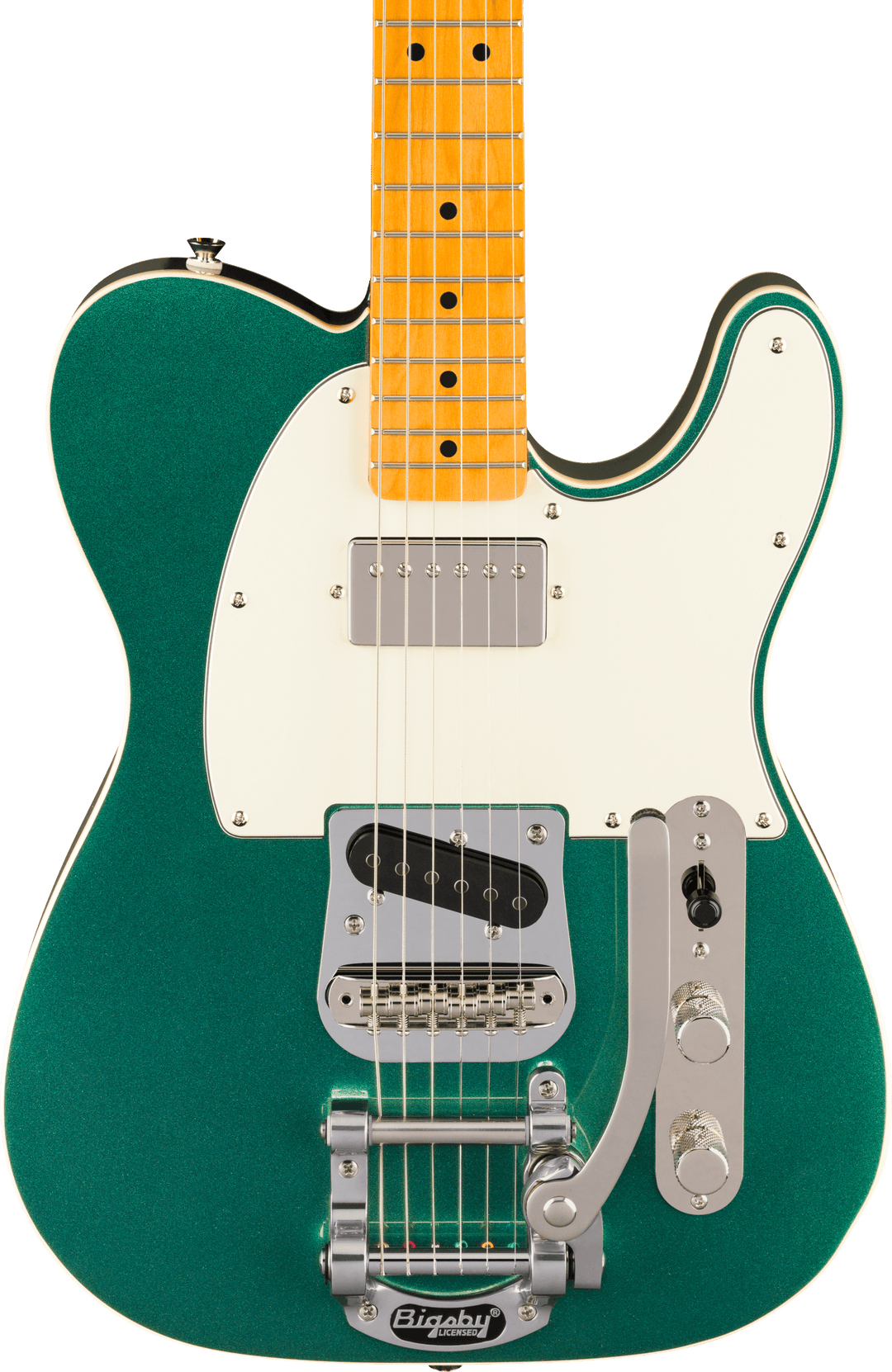 Squier Limited Edition Classic Vibe Custom Telecaster SH with Bigsby, Sherwood Green - fingerboard