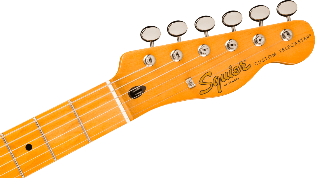 Squier Limited Edition Classic Vibe Custom Telecaster SH with Bigsby, Sherwood Green - headstock front