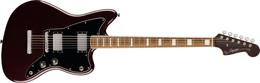 Squier Paranormal Baritone Jazzmaster HH, Laurel Fingerboard, Black Pickguard, Oxblood