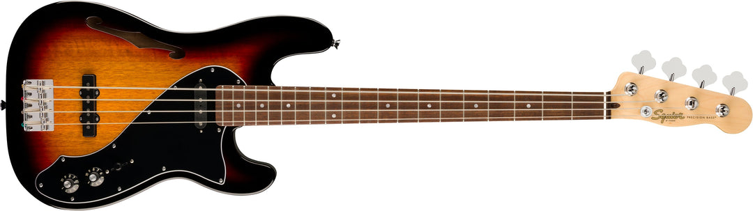 Squier Paranormal Precision Bass Thinline SJ, Laurel Fingerboard, Black Pickguard, 3-Colour Sunburst