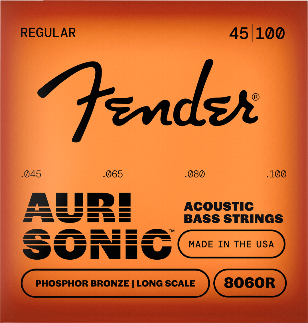 Fender AuriSonic 8060R Acoustic Bass String Set, Phosphor Bronze, Long Scale, Gauges .45-.100