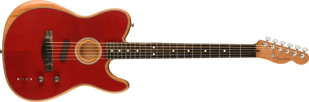 Fender American Acoustasonic Telecaster, Crimson Red