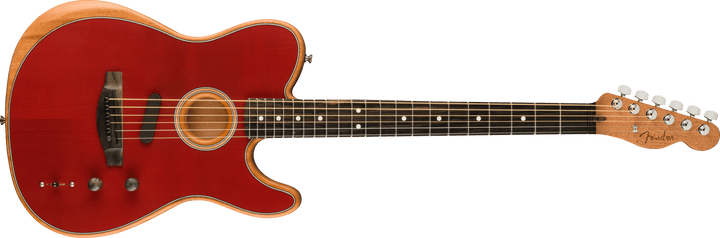 Fender American Acoustasonic Telecaster, Crimson Red