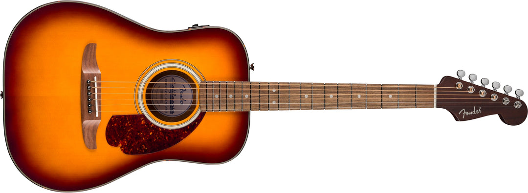 Fender California Deluxe Redondo Jr. E, Walnut Fingerboard, Honey Sunburst