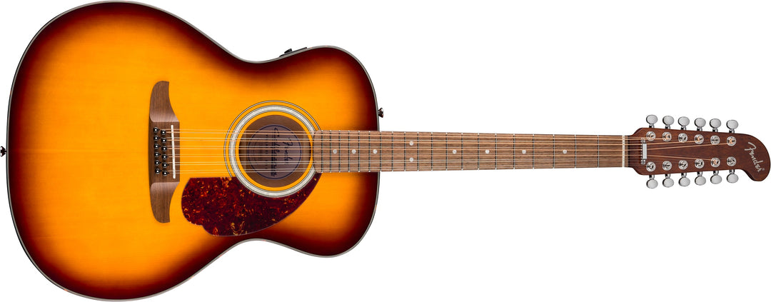 Fender California Deluxe Villager E, Walnut Fingerboard, Honey Sunburst