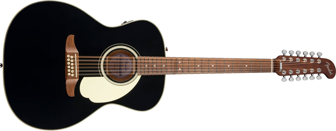 Fender California Deluxe Villager E, Walnut Fingerboard, Black