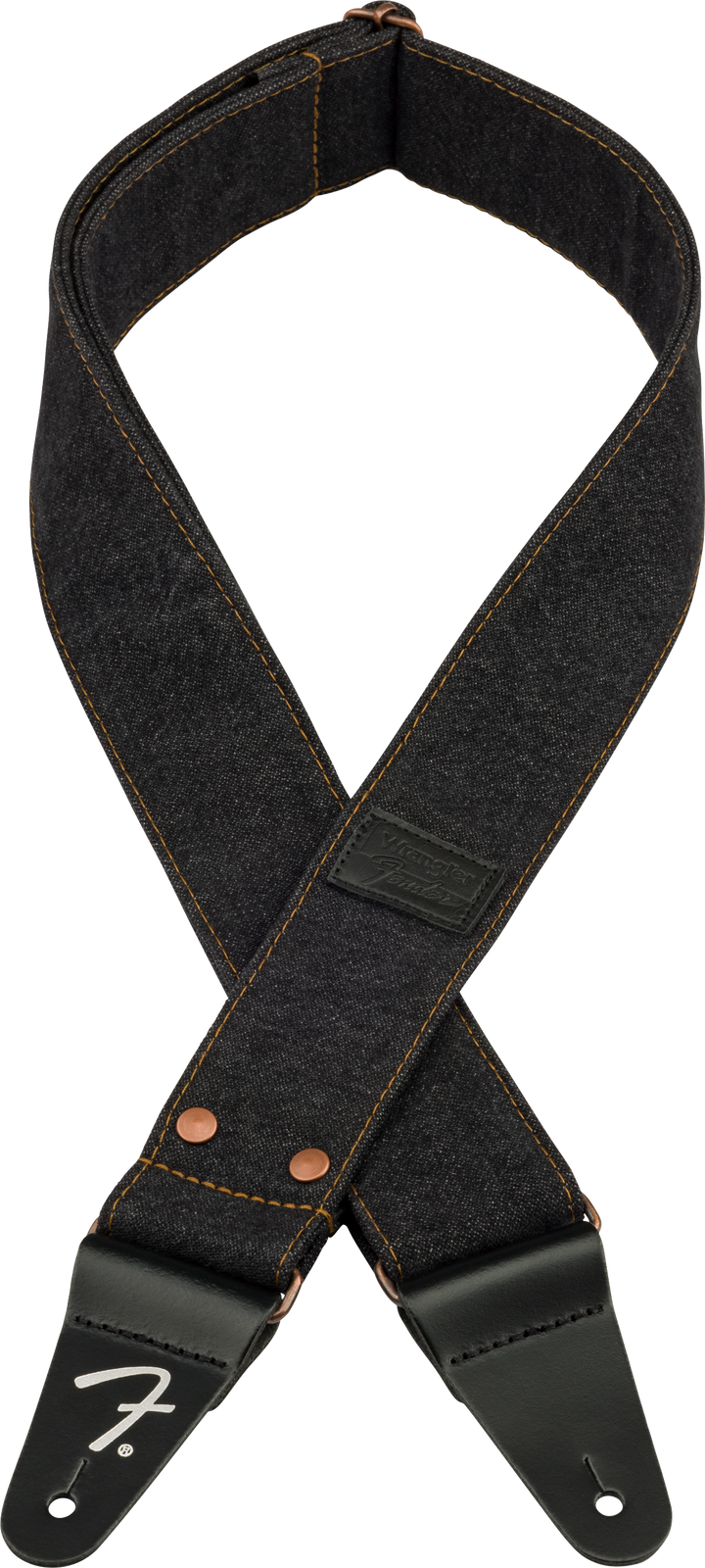 Fender Wrangler x Riveted Denim Strap, Black