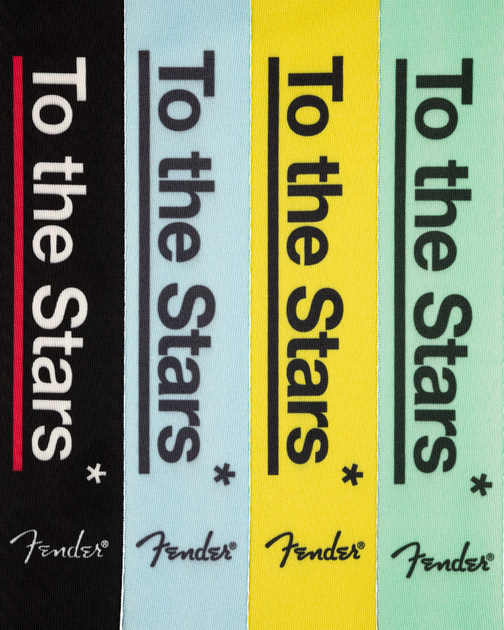 Fender Tom Delonge To The Stars Strap, Grafitti Yellow