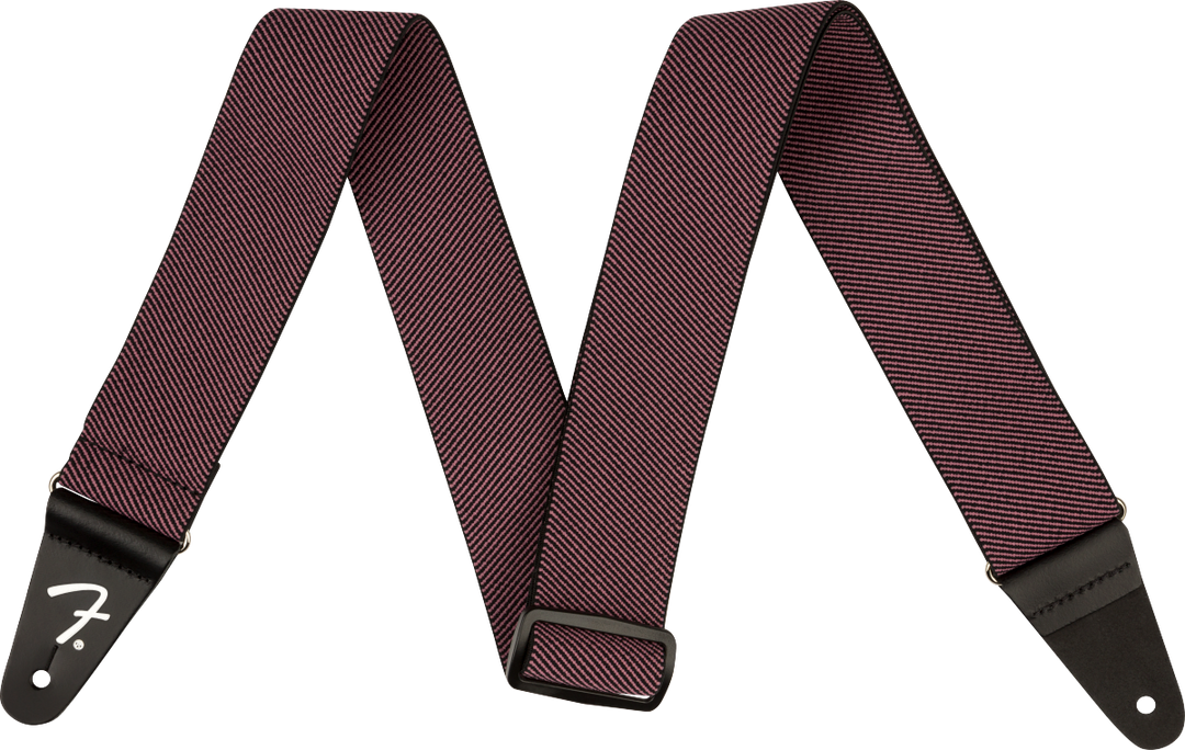 Fender WeighLess 2" Tweed Strap, Shell Pink