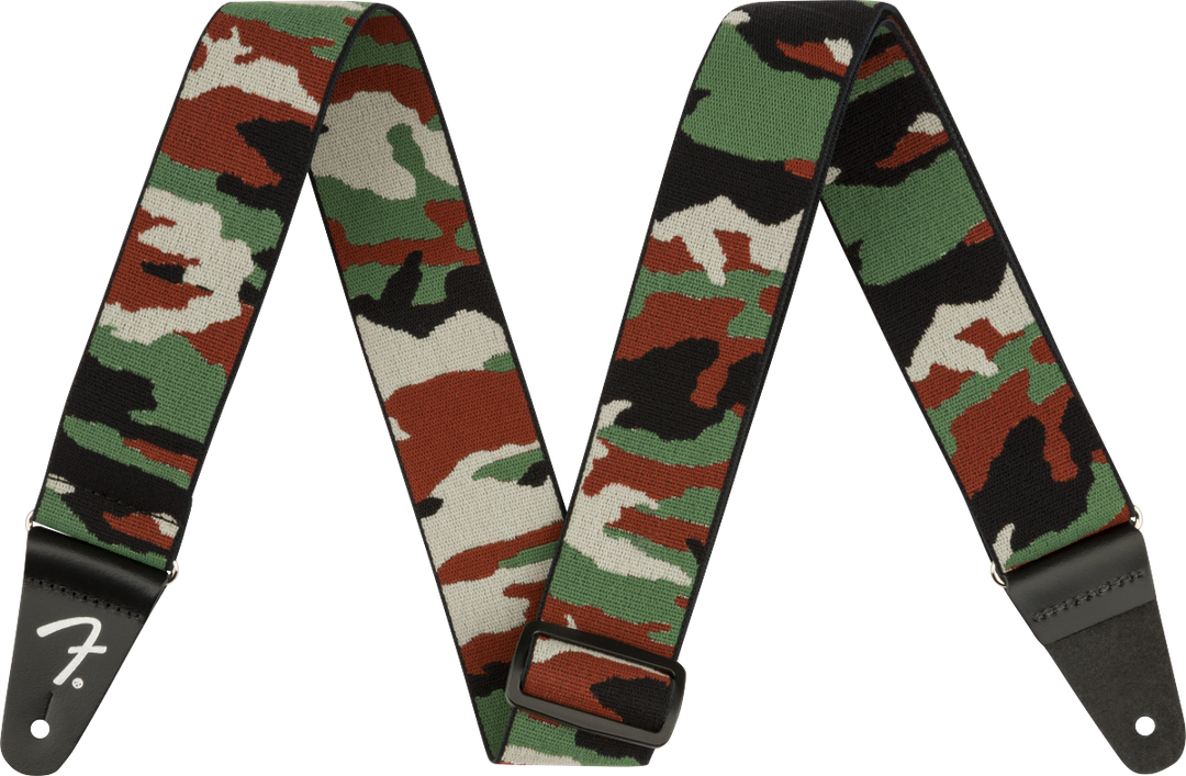Fender WeighLess 2" Camo Strap, Woodland