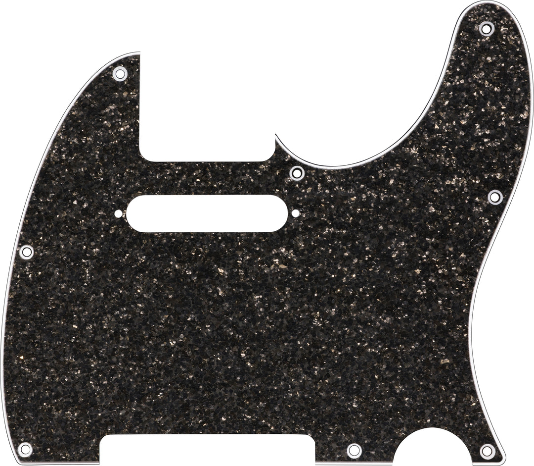 Fender Hybrid Glass/Glitter Telecaster S/S Pickguard, Dark Gray Sparkle 