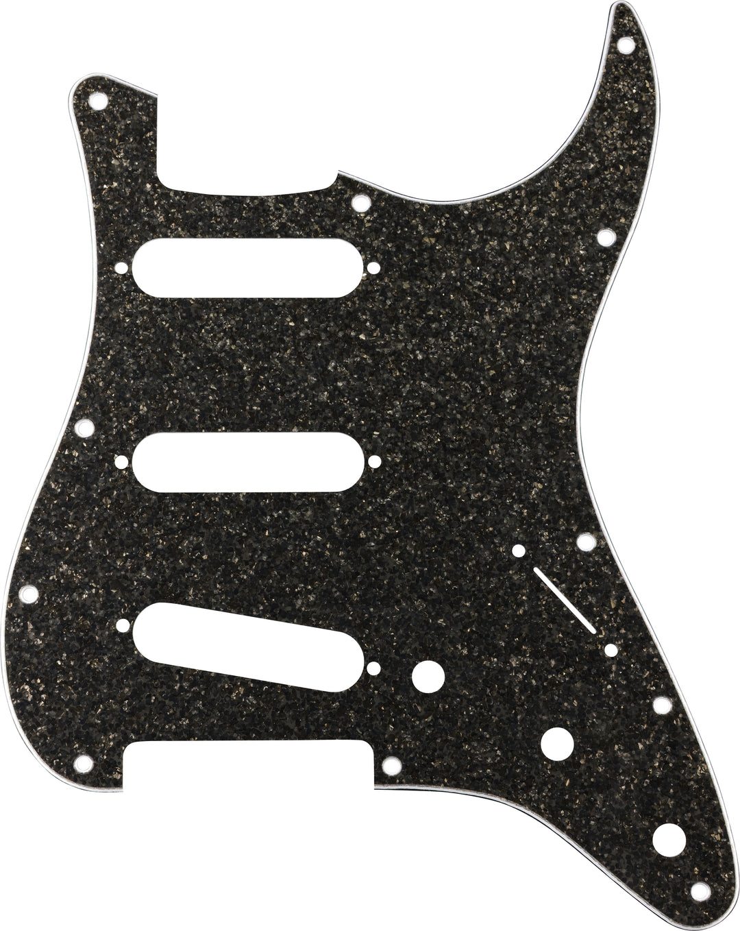 Fender Hybrid Glass/Glitter Stratocaster S/S/S Pickguard, Dark Gray Sparkle 