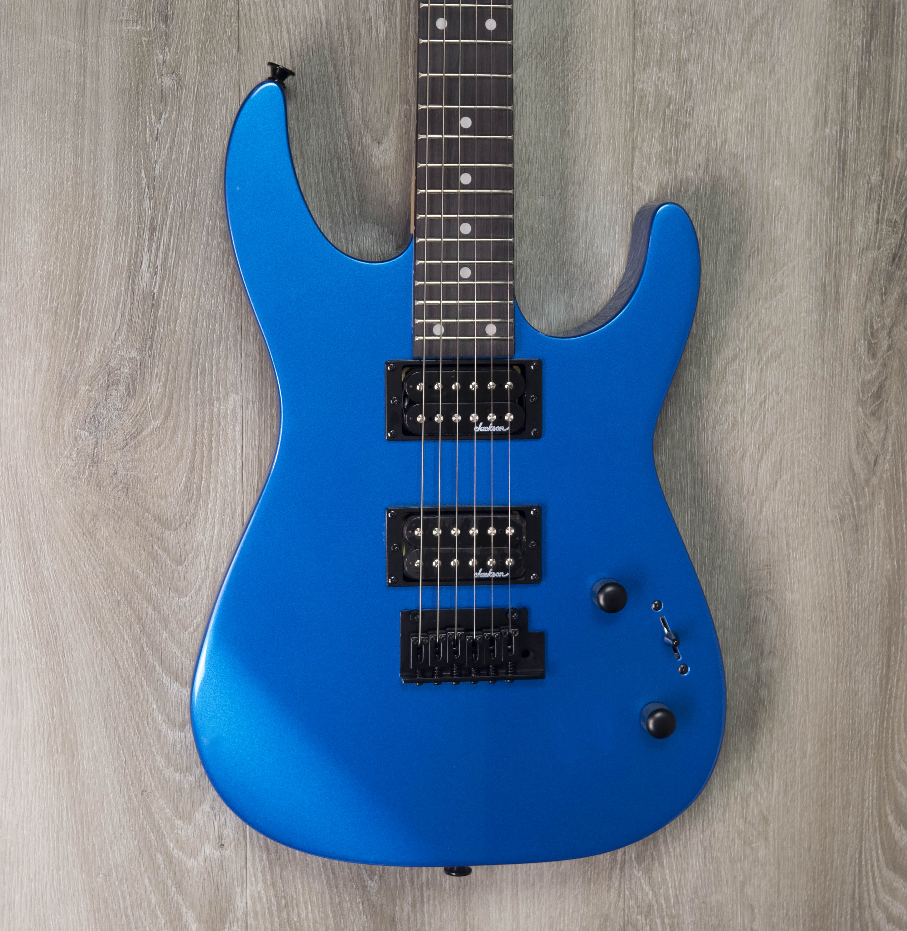 Jackson JS Series Dinky JS12, Amaranth Fingerboard, Metallic Blue
