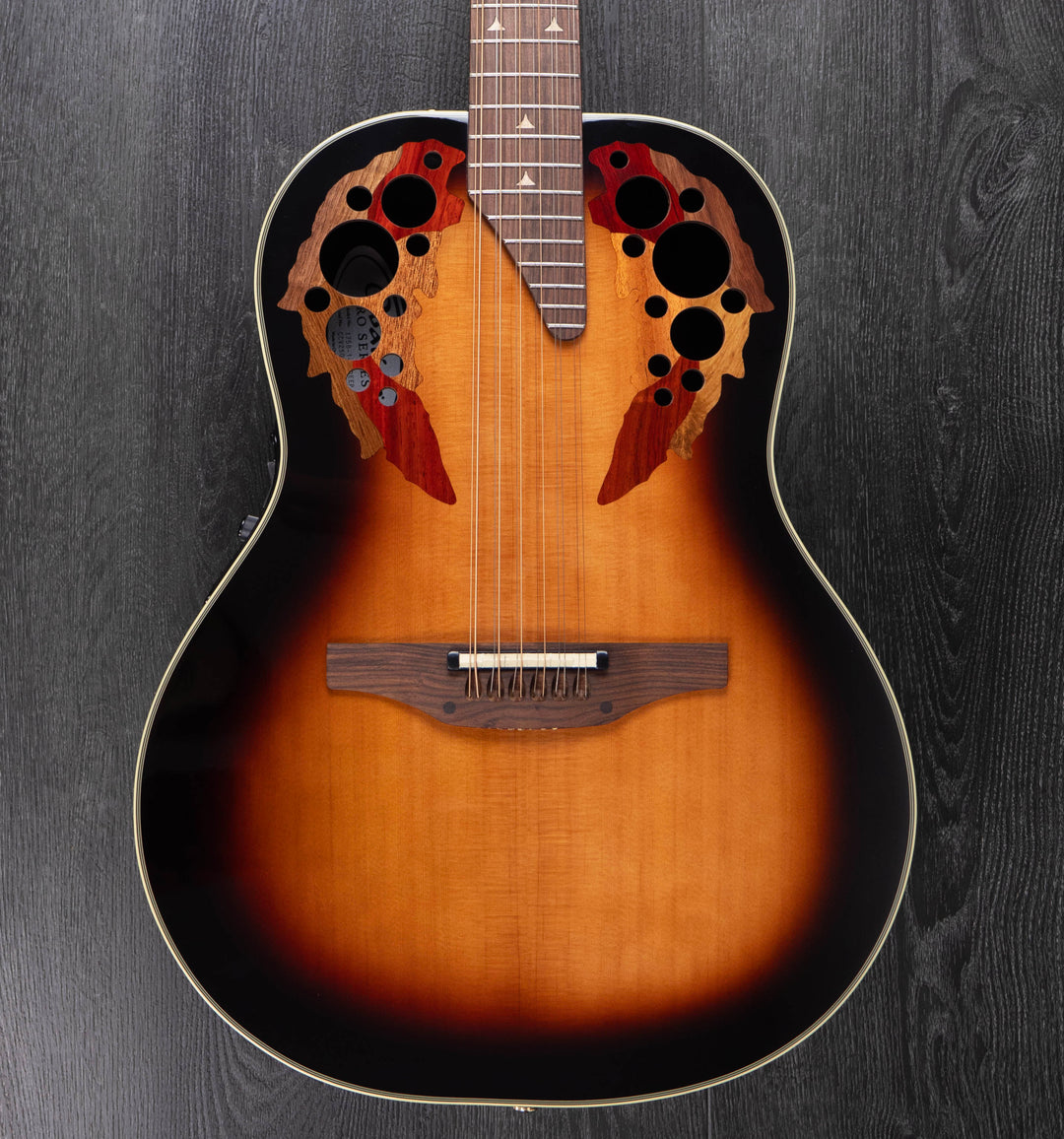 Ovation Pro Series Elite 12-String, Deep Bowl Non-Cutaway, Sunburst