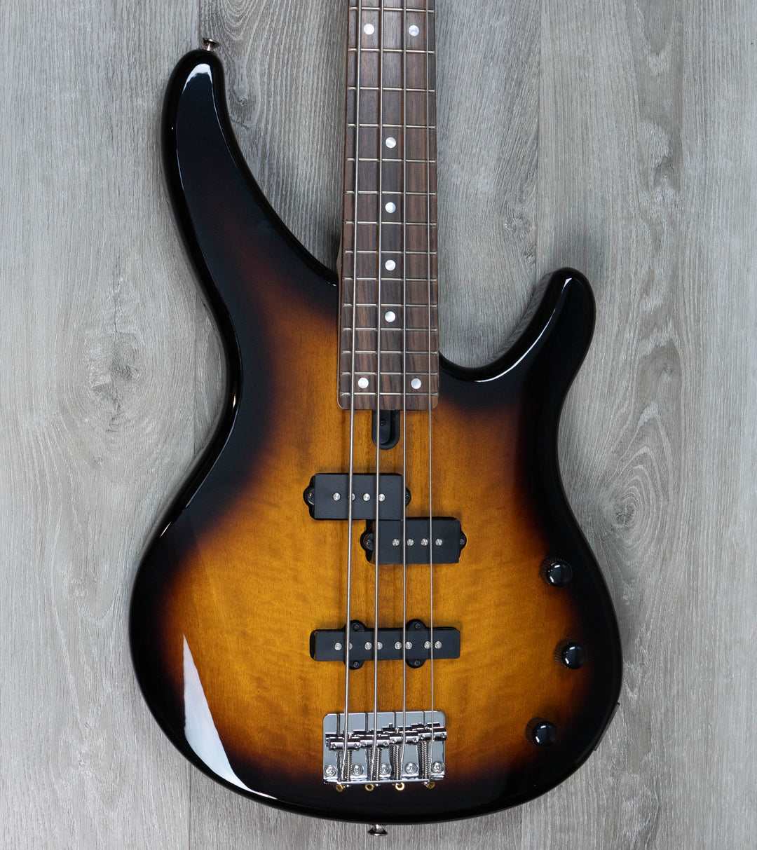 Basse électrique Yamaha TRBX174EW, bois exotiques