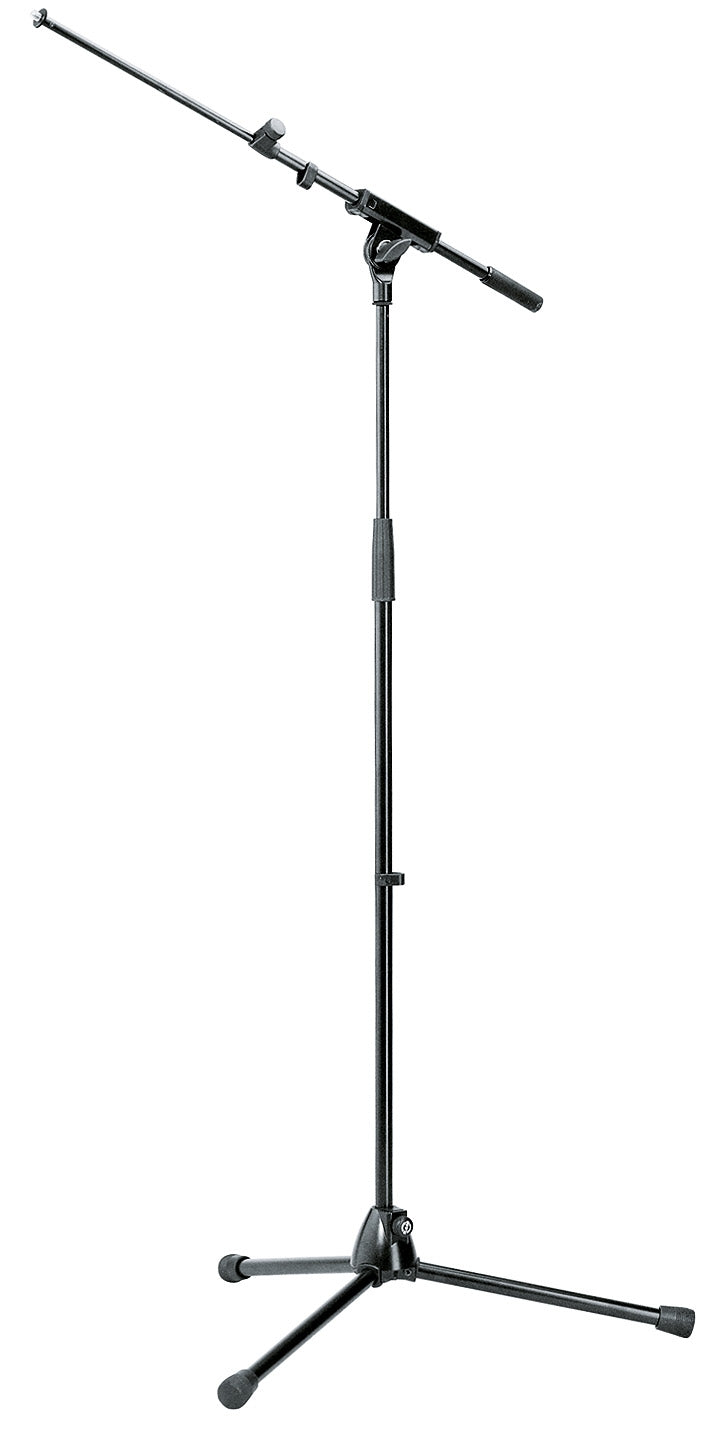 Koenig & Meyer Microphone Stand, Extendable Boom, Topline, Black