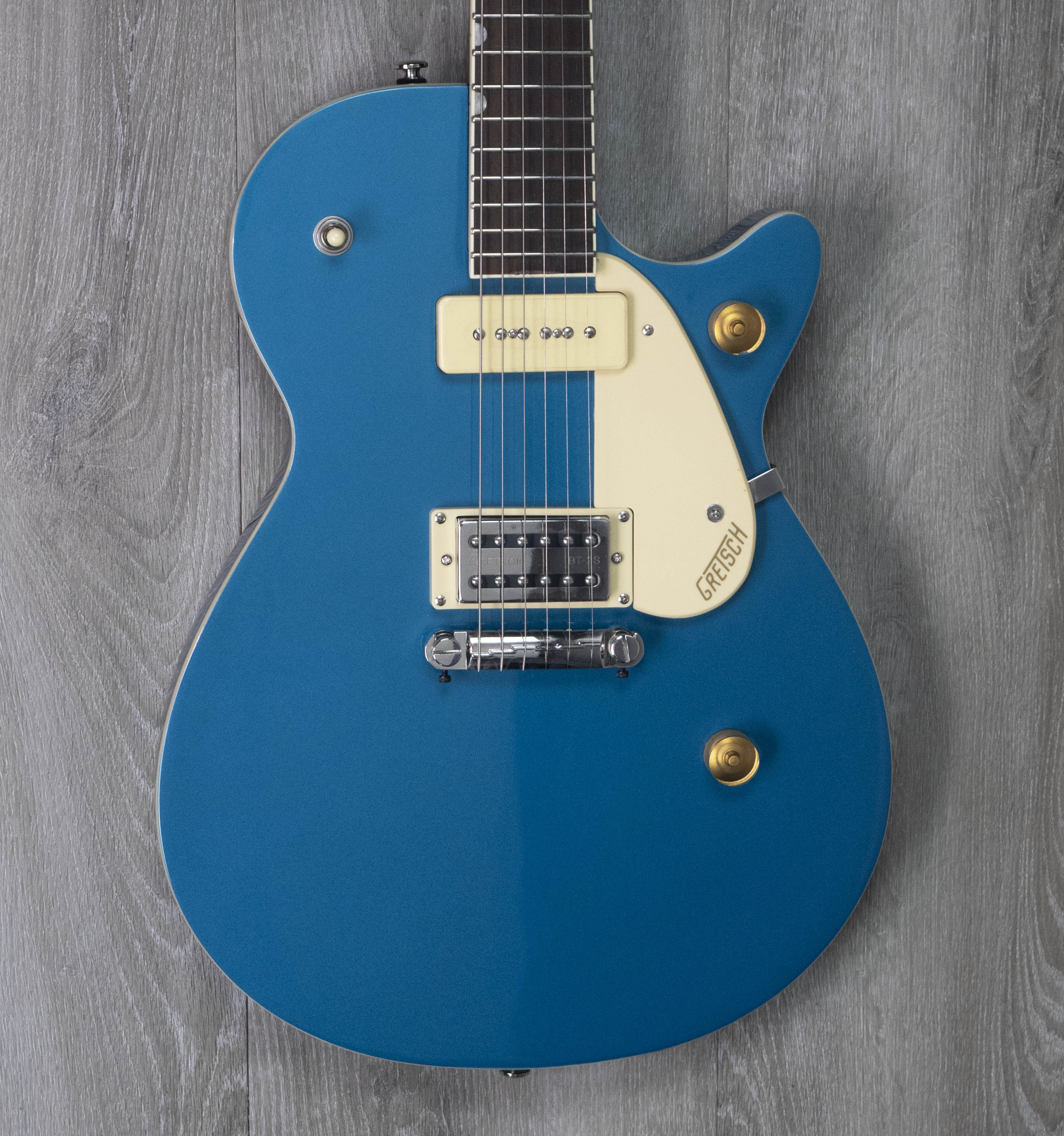 Gretsch G2215-P90 Streamliner Jr Jet, Ocean Turquoise – A Strings