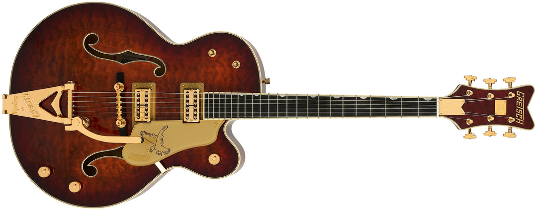 Gretsch G6136TGQM-59 Limited Edition Quilt Classic Falcon with Bigsby, Ebony Fingerboard, Forge Glow