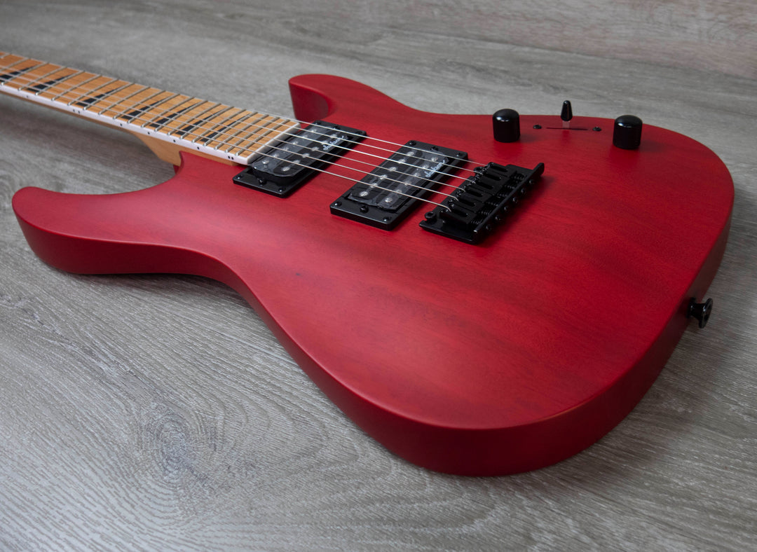 Jackson JS Series Dinky Arch Top JS24 DKAM, Caramelised Maple Fingerboard, Red Stain