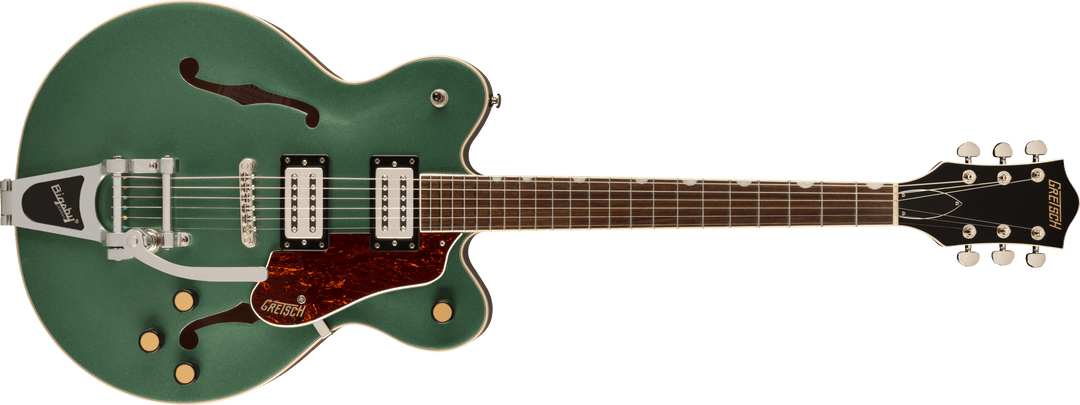 Gretsch G2622T Streamliner Center Block Double-Cut with Bigsby, Laurel Fingerboard, Broad’Tron BT-3S Pickups, Steel Olive