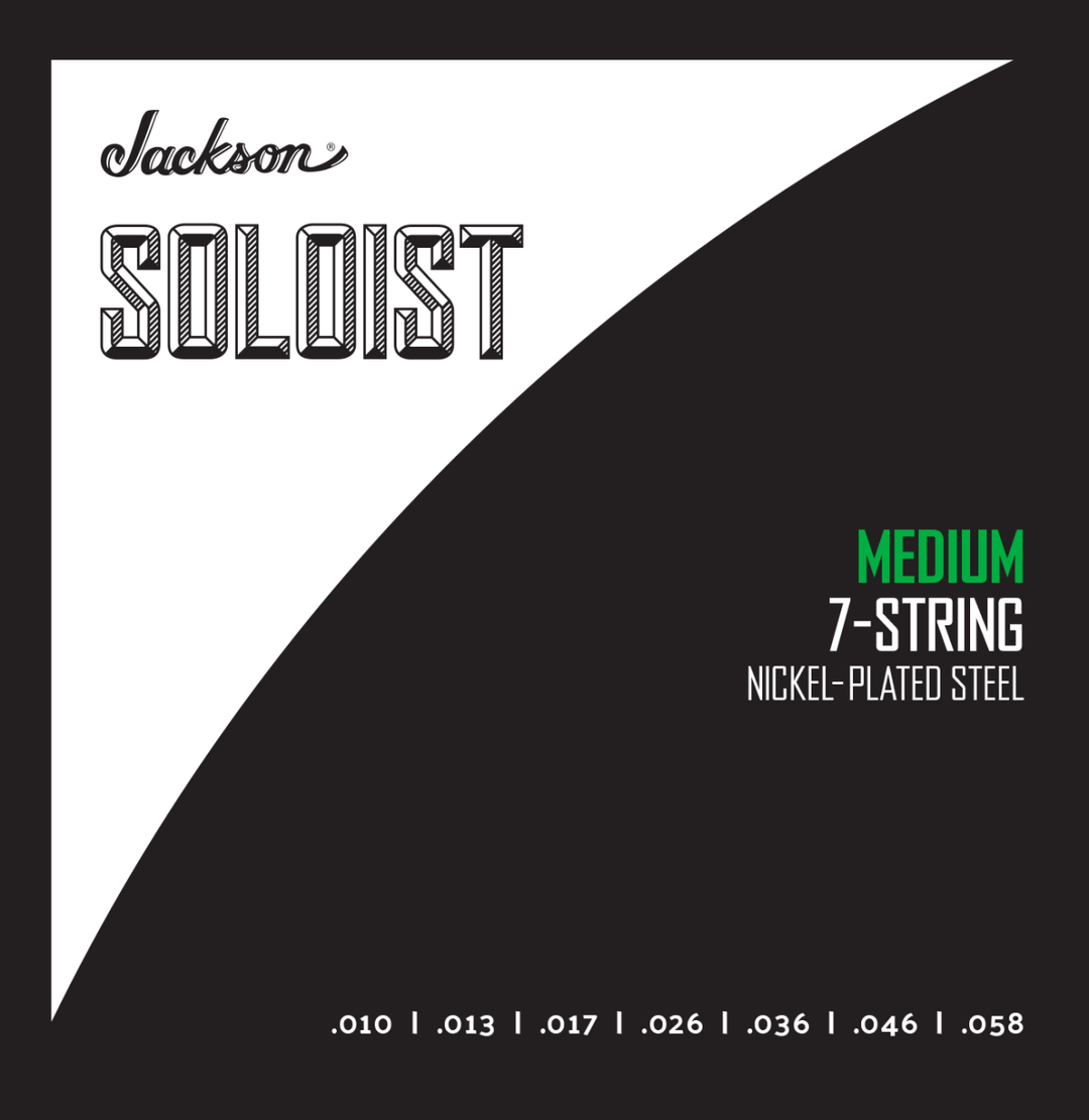Jackson Soloist Electric Guitar Strings 7 String, Medium .010-.058