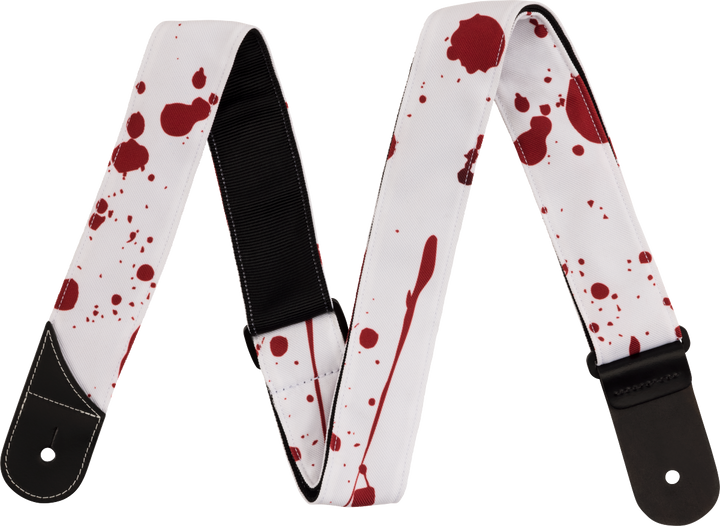 Jackson Splatter Strap, White and Red