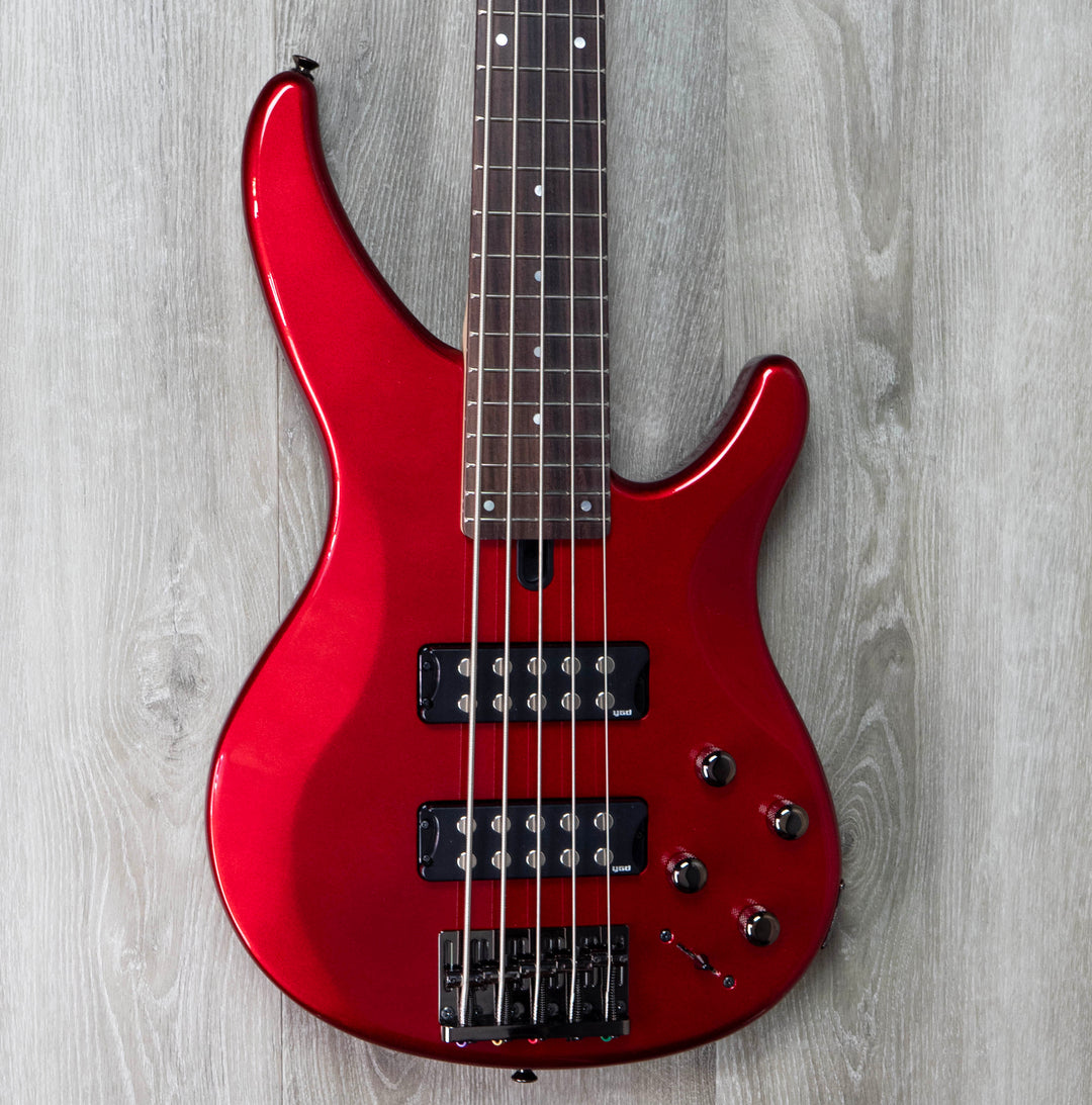 Guitare basse électrique 5 cordes Yamaha TRBX305, Candy Apple Red