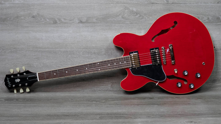 Epiphone ES-335 pour gaucher, cerisier