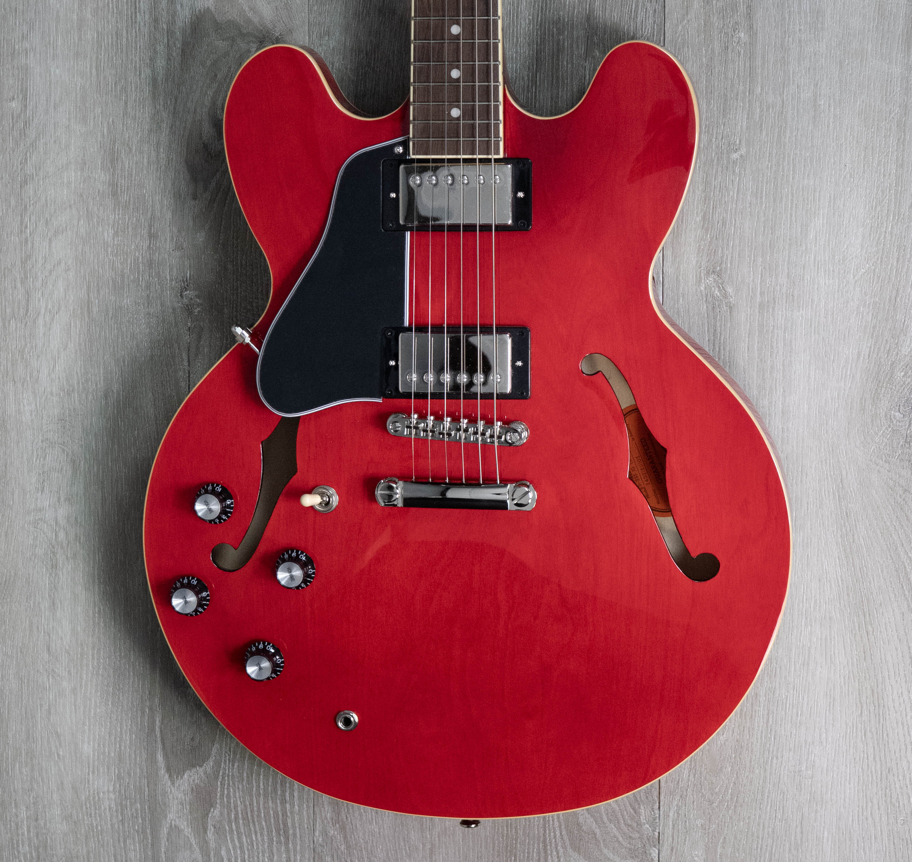 Epiphone ES-335 Left-Handed, Cherry – A Strings
