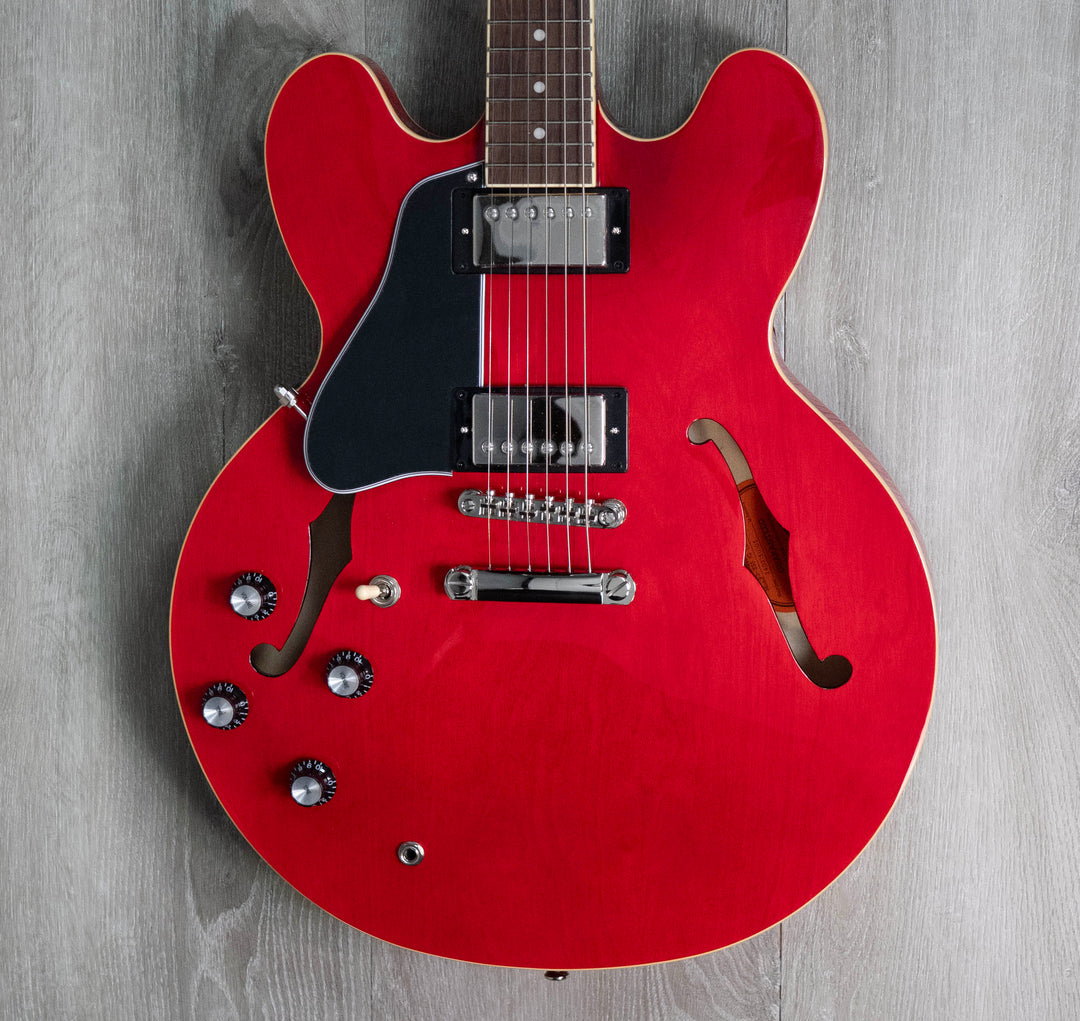 Epiphone ES-335 pour gaucher, cerisier