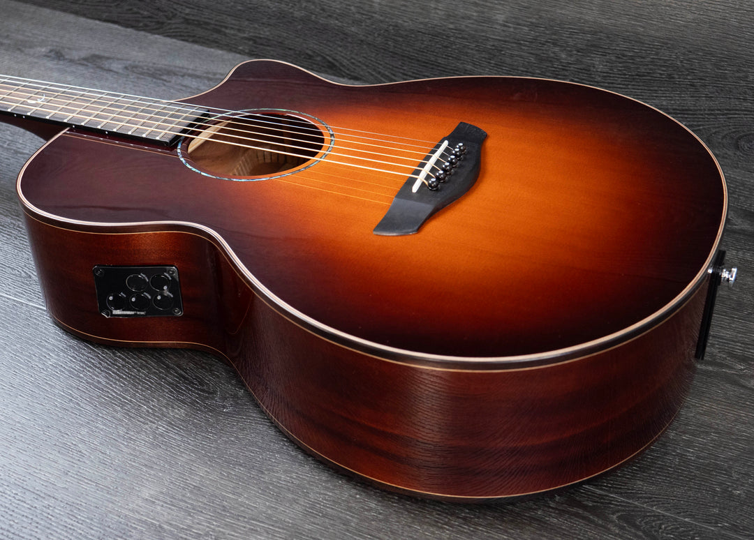Faith Classic Burst Venus Electro-Acoustic, 45mm Nut, All Solid, Red Cedar Top, Mahogany Back