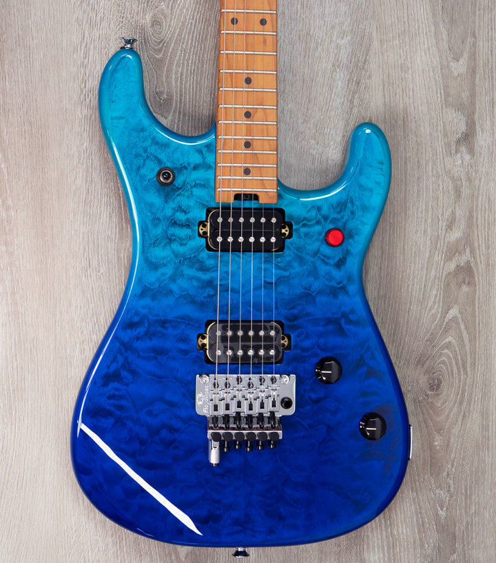 EVH 5150 Series Deluxe QM, Baked Maple, Pacific Drift