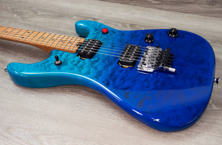EVH 5150 Series Deluxe QM, Baked Maple, Pacific Drift